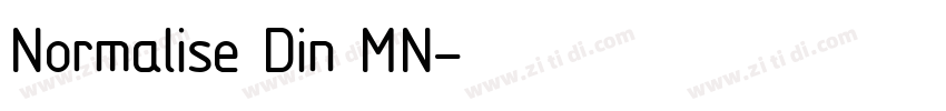 Normalise Din MN字体转换